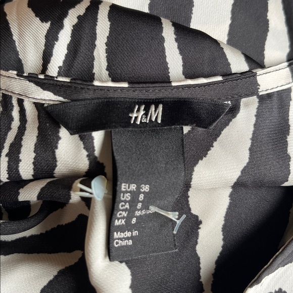 H&M Black and White Zebra Pattern Dress - Picture 2 of 2
